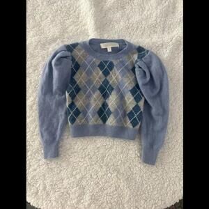 LoveShackFancy Argyle Cashmere Sweater